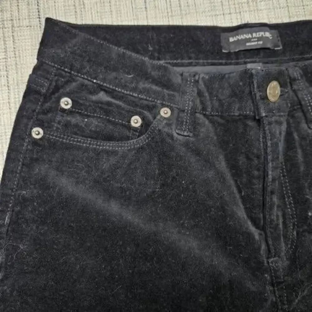Banana Republic Womens Black High Rise Corduroy Skinny Pants Size‎ 27